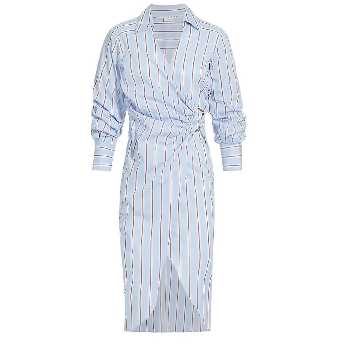 Veronica Beard Afton Striped Wrap Shirtdress – evaChic